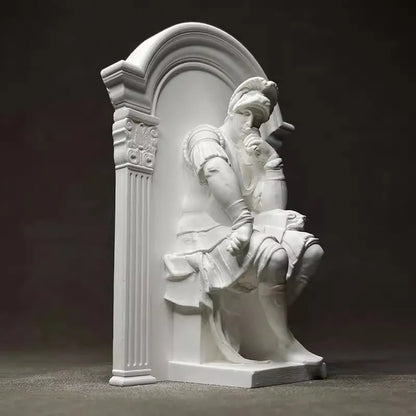 Art Figure Sculpture Plaster Statue Desktop Decorativemodern Home Luxury Decoration Elegant Room Ornament Decor Hogar Accesorios