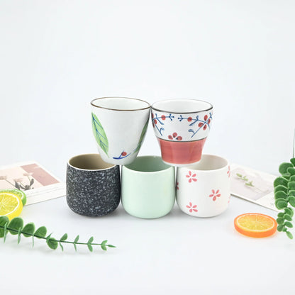 Japanese style 120ml tea cup, specialty coffee cup, matcha cup, retro ceramic water cup