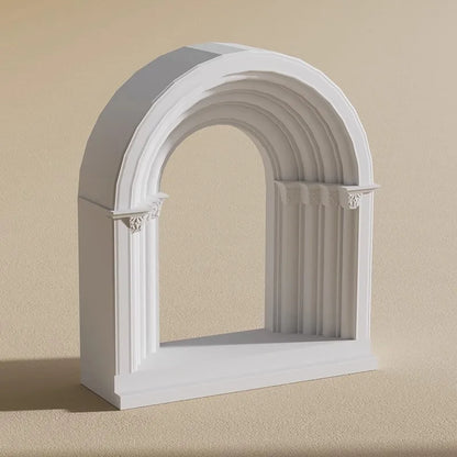 Roman Arch Plaster Relief Sculpture Art Decor Coffee Table Display for Nordic Home Decor Aesthetic Cultural Collectible Statue