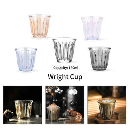 MHW-3BOMBER 160ml Glass Coffee Cup Art Wine Glasses Office Anti-scald Water Mugs Espresso Cups Chic Home Barista Accessories