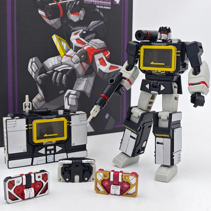 PT-04 Black Soundwave PT04 PT04B Transformation  Tape G1 Mini Pocket War KO DX9 Action Figure Robot Toys Kids Gift