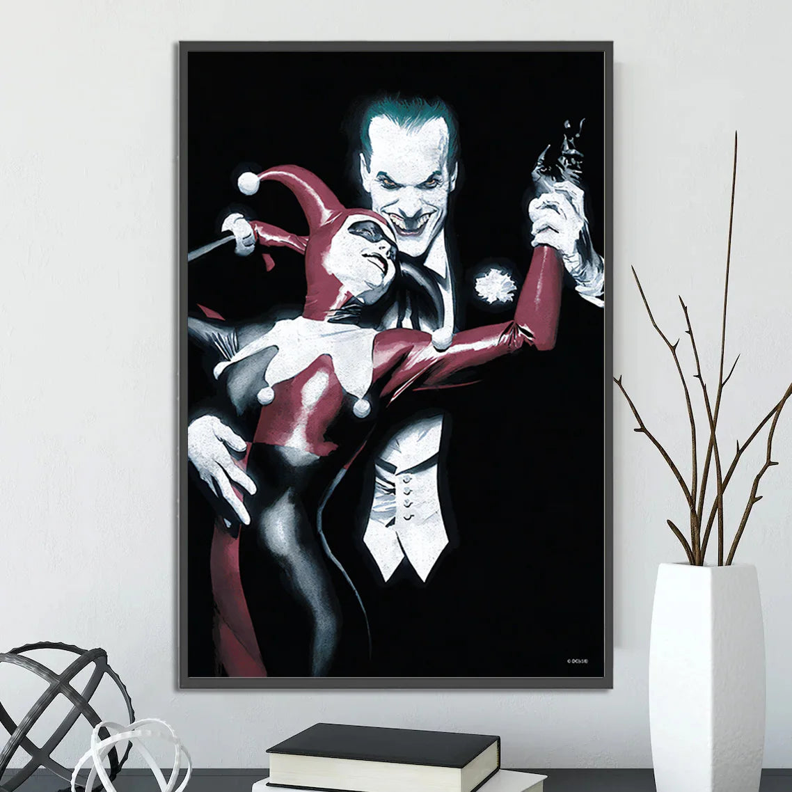 DC Heroes Ross Edition Superman Self-adhesive Poster Movie Wallpaper Figures Home Decoration Painting Wall Art Bedroom Cartoons