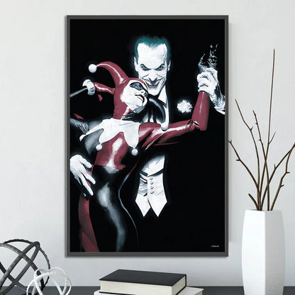 DC Heroes Ross Edition Superman Self-adhesive Poster Movie Wallpaper Figures Home Decoration Painting Wall Art Bedroom Cartoons