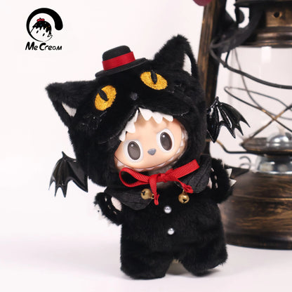 New 17cm Lafufu Doll V1 V2 V3 Lafufu Fashion Witch Clothes Witches And Black Meow Cloak Halloween Costume Series Dress Up Clothe