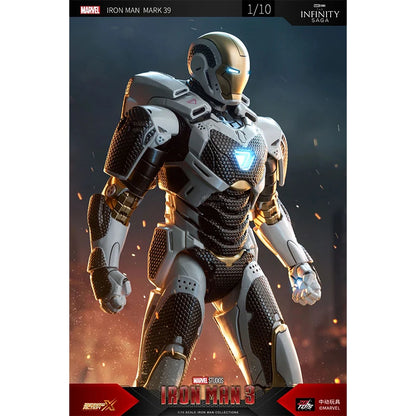 Marvel Iron Man Mk39 1/10 Action Figure Collection Anime Model Toy Halloween Boy Gift