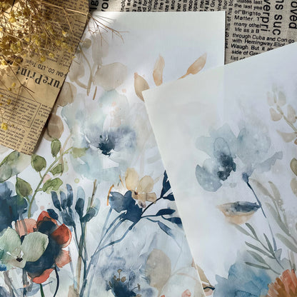 Affiches botaniques avec mélange de fleurs et de feuilles, aquarelle, imprimés sur toile, peinture murale, tableau d'art pour salon, décoration intérieure de la maison