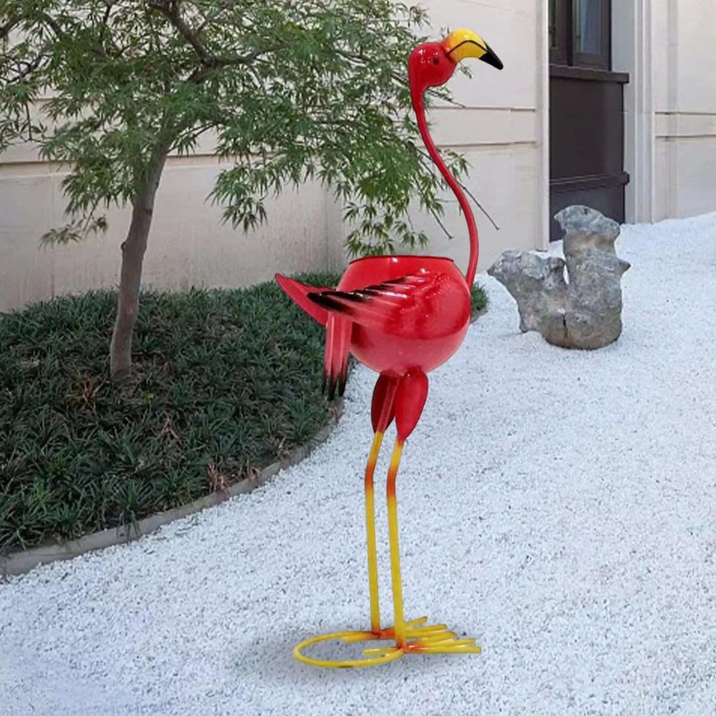 Garden Peacock Crane Fire Bird Figurines Flower Pot Clearance For Outdoor Statues Yard Patio Ornaments Decorative