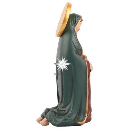 16cmH schöne schwangere Jungfrau Maria Statue katholische Madonna Figur Christentum religiöse Dekoration Harz Handwerk Home Decor