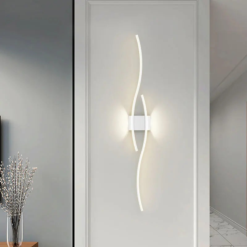 Indoor LED Wall Lights Wall Lamps for Bedroom Bedside Wall Sconces Black Gold White Indoor Lighting for Corridor Aisle Balcony