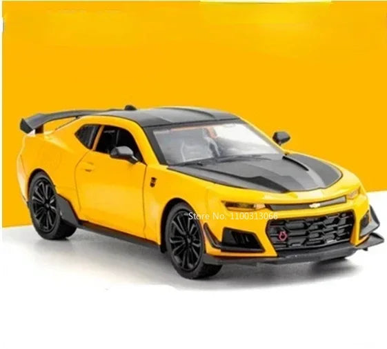 1:24 Alloy Diecasts Lotus EMIRA Camaro Toys Models Cars with Light Sound Sports Car Pull Back Vehicle Models Toy for Child Gifts