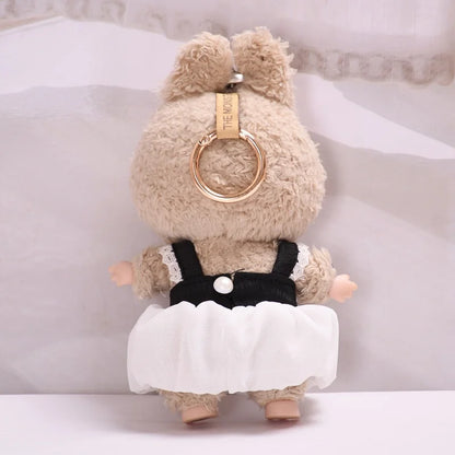 17cm Cute Mini Plush Dolls Outfits Lafufu Korean  Idol Doll Clothing Accessories Full Set Handsome Style Suits  Toy Gifts