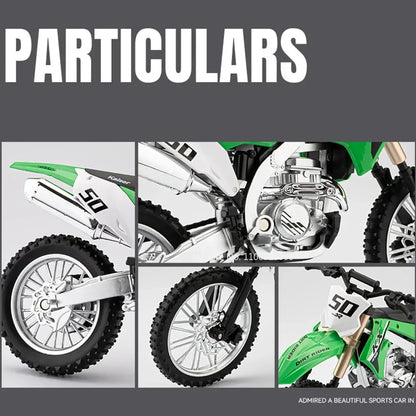 1:12 Alloy Kawasaki KX450 Motorcycles Models Toys Diecast Cars Wheel Shock Absorption Mountain Motorcycle Children's Day Gifts
