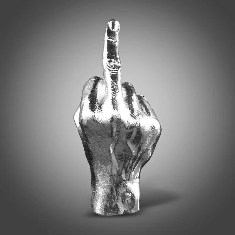 Personalized Middle Finger Statue Ornament Home Desk Decoration Accessories Resin Craft Desktop Figurines Living Room Decor
