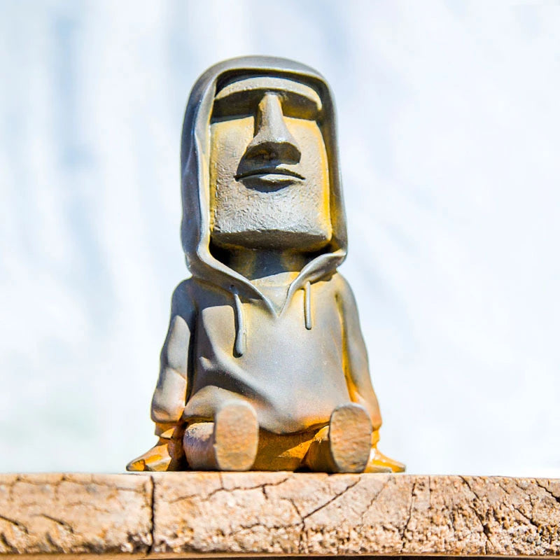 Creative Nordic Imitation Cast Iron Easter Sitting Figure Desktop Ornaments Study Living Room Home Decor Sculpture Ornament