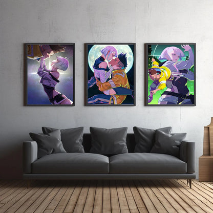 Cyberpunk Self-adhesive Poster Anime Movie Wallpaper Figures Wall Art Bedroom HD Decor Gift Home Decoration Painting Pictures