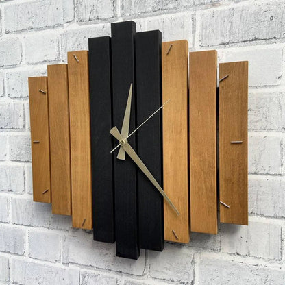 Horloge murale moderne en bois de 12 pouces, bricolage, pointeur à Quartz, suspension silencieuse, Steampunk pour bureau, hôtel, maison, décors de salon
