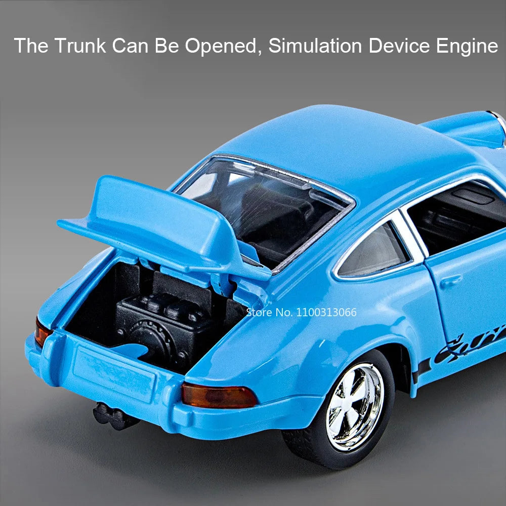 1:36 911 Carrera 1974 Rolls-Royce Cullinan Toy Cars Models Alloy Diecast Rubber Tires Pull Back Miniature Vehicle for Boys Gifts