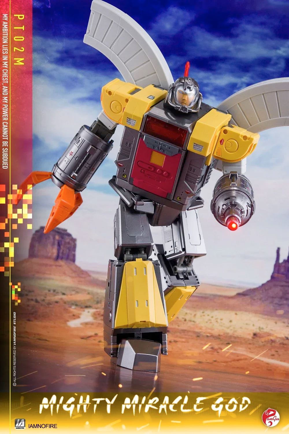 PANGU MODEL Transformation PT-02M PT02M MIGHTY MIRACLE God Scale Down 26cm Defensive Fortress Base Action Figure Toy