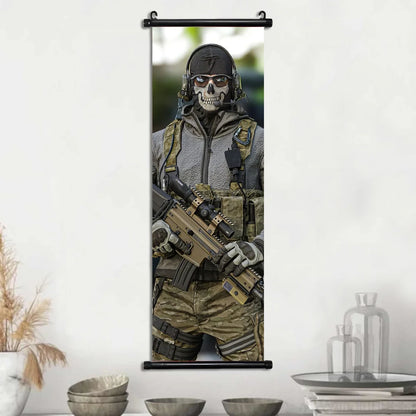 HD Hanging Scroll Call Of Duty Painting Modern Wall Artwork Simon Riley Picture Print Canvas Game Poster Home Decor Living Room