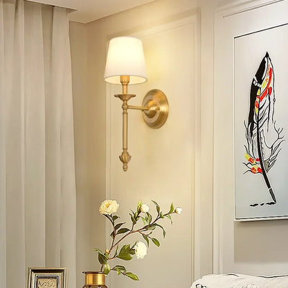 American Bedroom Bedside Lamp Mirror Front Light Simple Living Room Villa Clubhouse Wall Lamp