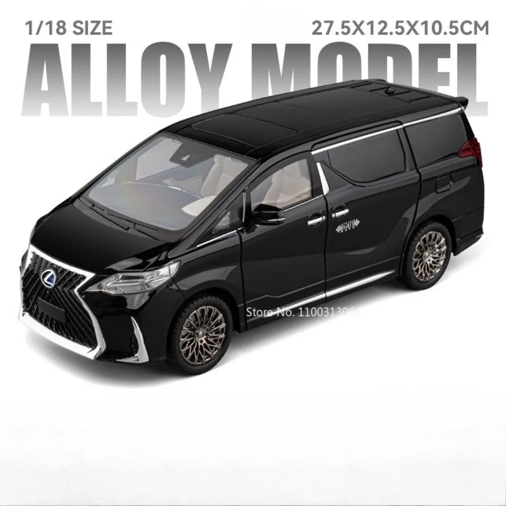 1:18 Alloy LM300 Suzuki Jimny Cars Model Diecast Toy Doors Opened MPV Wheel Pull Back Miniature Vehicle for Child Birthday Gifts