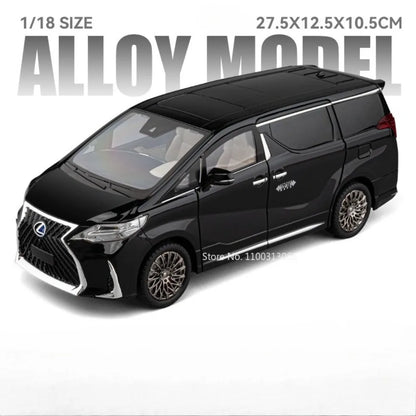 1:18 Alloy LM300 Suzuki Jimny Cars Model Diecast Toy Doors Opened MPV Wheel Pull Back Miniature Vehicle for Child Birthday Gifts