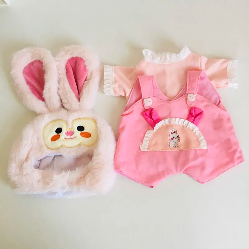 30cm Doll Lina Doll Clothes Plush Toy Set Teddy Bear Kawaii Anime Accessories Dress Up Cute Cartoon Friends Holiday Gift