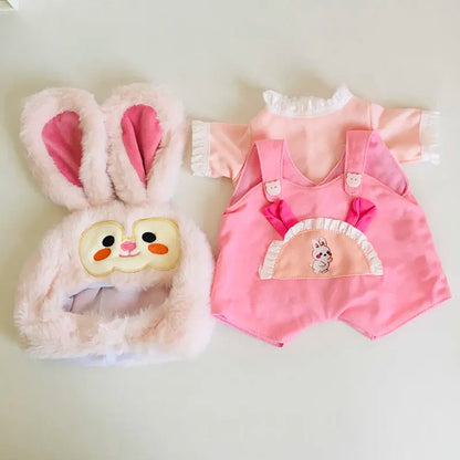 30cm Doll Lina Doll Clothes Plush Toy Set Teddy Bear Kawaii Anime Accessories Dress Up Cute Cartoon Friends Holiday Gift