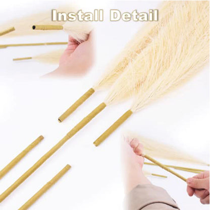 110cm Large Artificial Pampas Grass Fluffy Faux Pampas Grass For Vase Home Wedding Boho Decor Fake Flowers Plants for Decoration