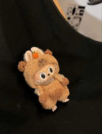 Hot High Quality Lafufu Doll Figure Fashion 17cm Clothes Only Model Doll Little Clothes Color Match Hoodie Ornament Cute Xmas