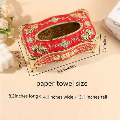 Luxury Continental Acrylic Tissue Box Kitchen Tissue Storage Box Handkerchief Toilet Tissue Holder Home Storage Supplies