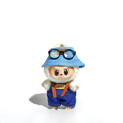 Lafufu Doll Cloth Replacement  Clothes Eyeglasses Overalls Shoes Headset for One Two Three Generations Accessories