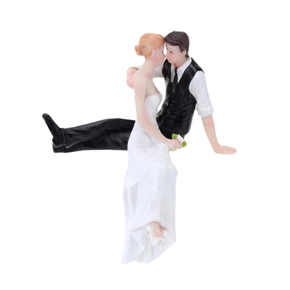Elegant Wedding Cake Toppers Bride and Groom Resin Figurine for  Wedding Cake Topper Bride Groom Couple Figurine Decoration