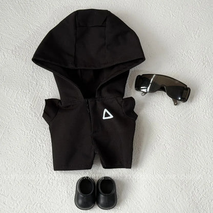 Clothes for Labubu Jackets 17cm Outfit Accessories for The Monster Korea Kpop Idol V1/V3 Commando Jacket Clothing Pendant Mp5