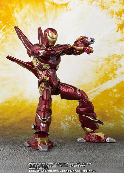 Marvel Iron Man MK50 Action Figure SHFiguarts SHF Avengers Marvel legend Nano Metal Tony Stark Model Toys Collection Doll Gift