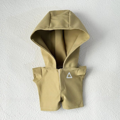 Clothes for Labubu Jackets 17cm Outfit Accessories for The Monster Korea Kpop Idol V1/V3 Commando Jacket Clothing Pendant Mp5