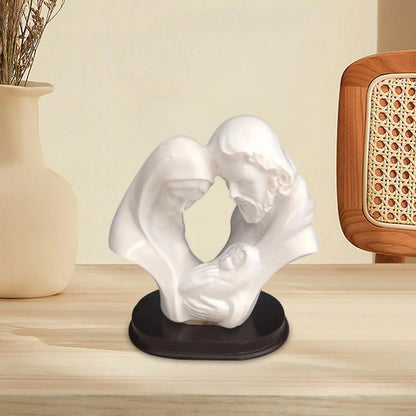 Resin Holy Family Statue Nativity Scene Figurine Artwork Collection Sculpture