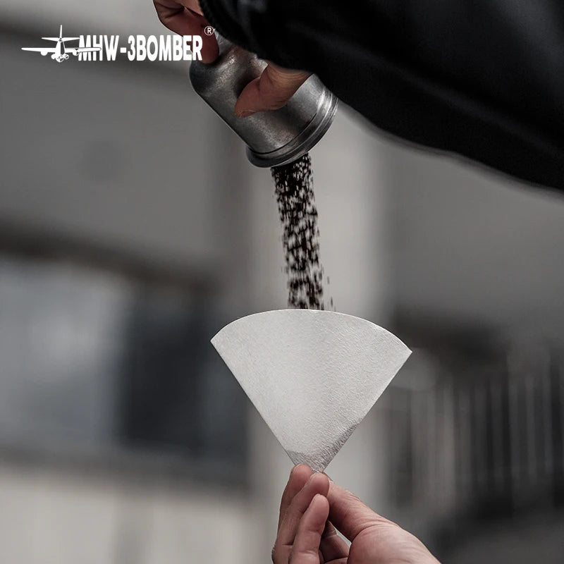 40/100 pcs Coffee Filter Paper Portable Travel Espresso Make Accessories Home Collection Coffee Tea Filters Papers