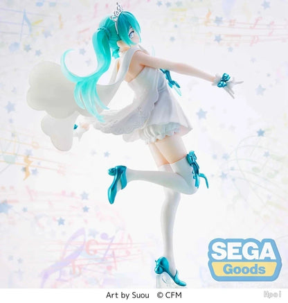 21CM Hatsune Miku Figure Hot Anime 15th Anniversary Edition Angel Figure Model Toy Gift Figuine PVC Action Figurine Collect