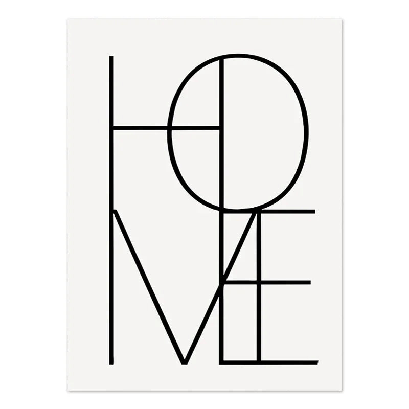 Abstract Boho Geometric Line Posters Black Beige Bohemian Wall Art Canvas Painting Print Picture for Living Room Home Decoration