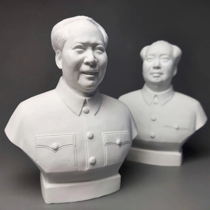 Mao Zedong Great Man Ornament Chairman Plaster Statue Art Teaching Aids Decoration Living Room Figurine Desktop Decor Modern