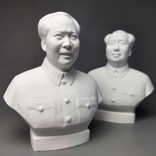 Mao Zedong Great Man Ornament Chairman Plaster Statue Art Teaching Aids Decoration Living Room Figurine Desktop Decor Modern
