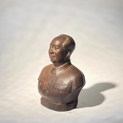 Great Man Mao Zedong Statue Synthesized Stone Bust Study Office Desk Ornament Home Decoration Souvenir Study Room Statue Crafts