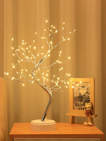 Tabletop Tree Lamp, Decorative LED Lights USB Or AA Battery Powered For Bedroom Home Party