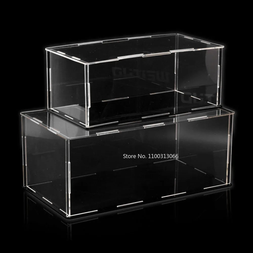 1:32 1:24 1:18 Scale Acrylic Cars Toy Model Dust Cover Transparent Storage Boxes Miniature Car Display Box Kids Adult Collection