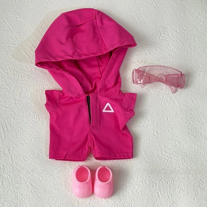 Clothes for Labubu Jackets 17cm Outfit Accessories for The Monster Korea Kpop Idol V1/V3 Commando Jacket Clothing Pendant Mp5