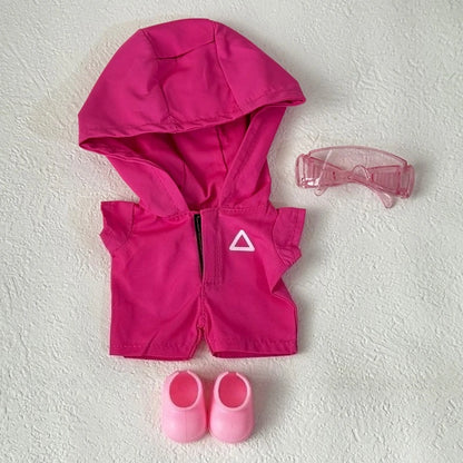 Clothes for Labubu Jackets 17cm Outfit Accessories for The Monster Korea Kpop Idol V1/V3 Commando Jacket Clothing Pendant Mp5