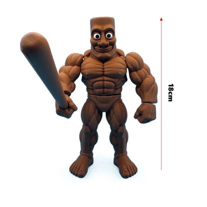 New Tung Tung Tung Sahur Figure Desktop Decoration Articulated Tralalero Tralala Figure Ornament Funny Doll 3D Printed Toys