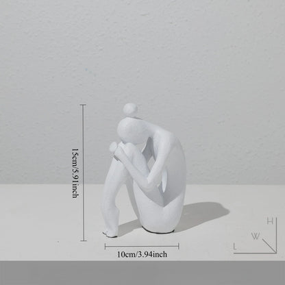 Creative Abstract Figure Statue Home Decor Nordic Modern Decorative Figurines For Interior Creative Office Living Decoration