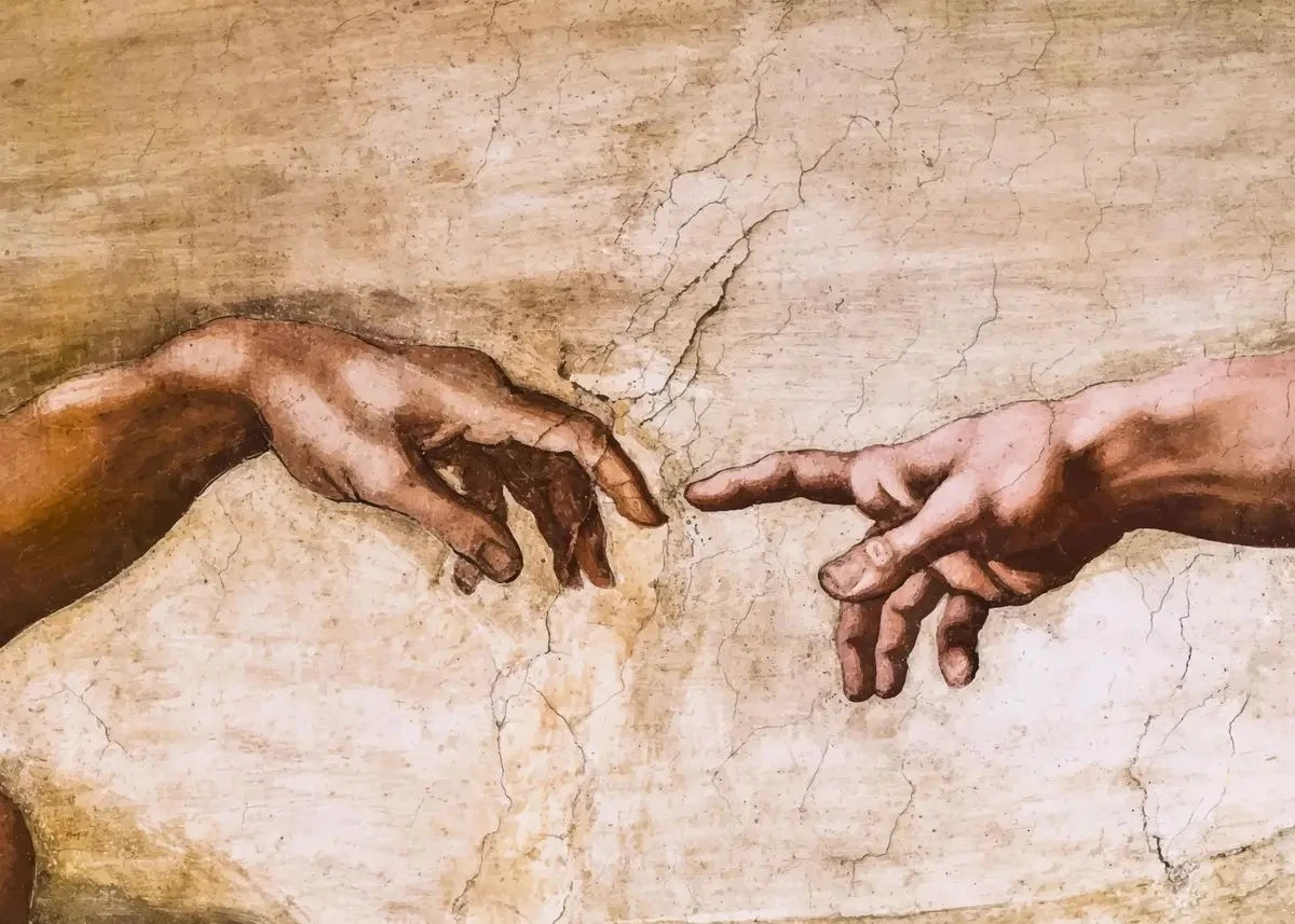 The Creation of Adam By Michelangelo Fallen Angel Posters Canvas Painting And Prints Wall Art HD Pictures Living Room Home Decor